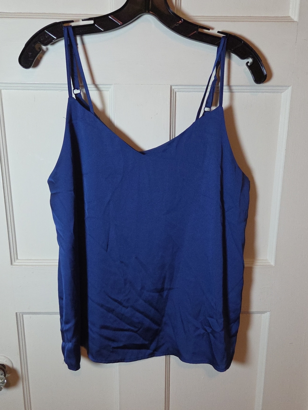 Skies Are Blue Recycled Double Strap Cami in Royal Blue Size Medium